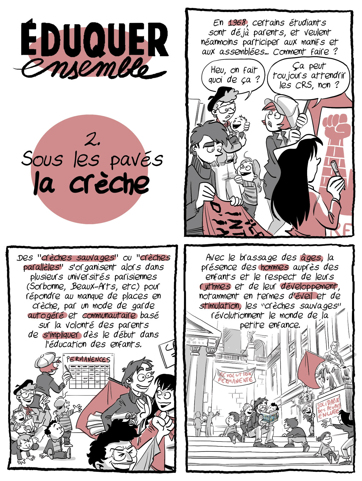 La page une de la deuxième bande dessinée